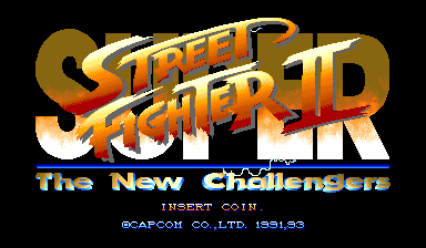 Super Street Fighter II: The New Challengers (World 931005) Title Screen